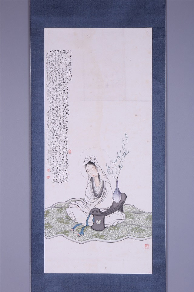1931年徐菊庵設(shè)色觀音圖軸.jpg